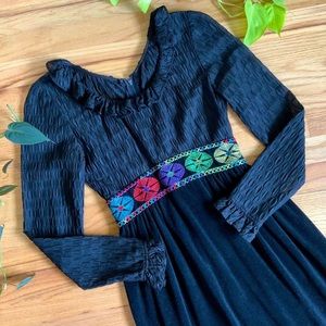 Vintage 70s empire waist dress